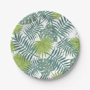 Palm Tree Fronds malen hawaiisch Pappteller