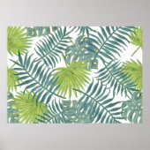 Palm Tree Fronds malen hawaiisch Poster (Vorne)