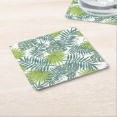 Palm Tree Fronds malen hawaiisch Rechteckiger Pappuntersetzer (angewinkelt)