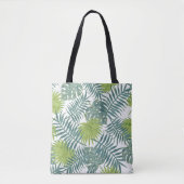 Palm Tree Fronds malen hawaiisch Tasche (Vorderseite)