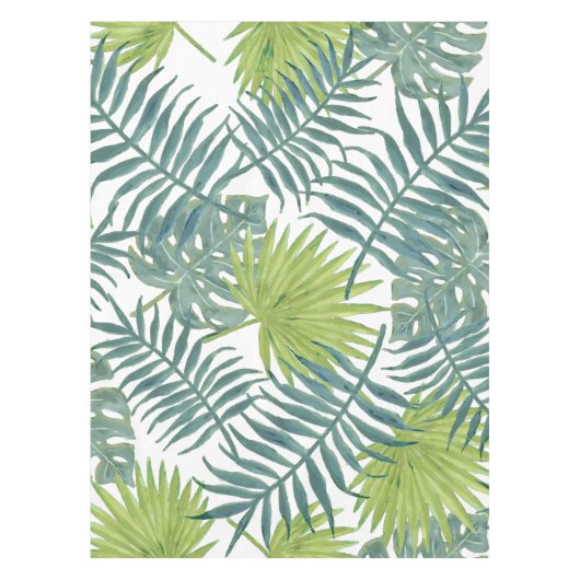 Palm Tree Fronds malen hawaiisch Tischdecke (Vorderseite)