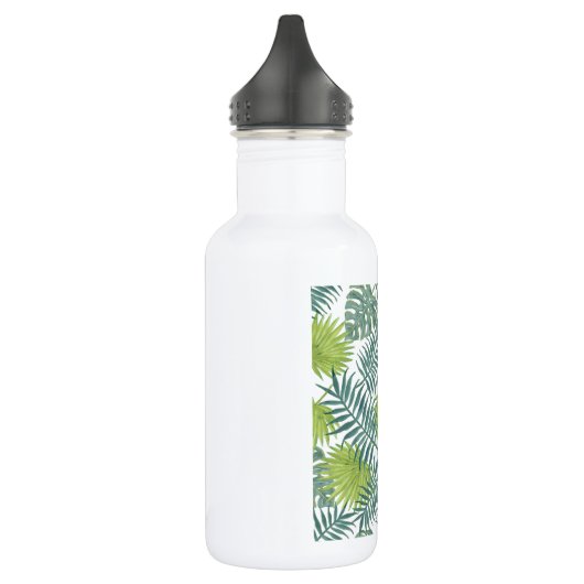 Palm Tree Fronds malen hawaiisch Trinkflasche (Links)