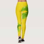 Palm Tree Gelbe Leggings (Rückseite)