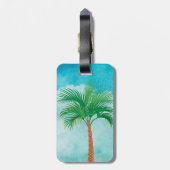 Palm Tree Gepäckmarke Gepäckanhänger (Rückseite vertikal)