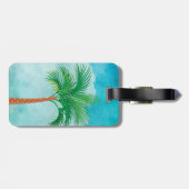 Palm Tree Gepäckmarke Gepäckanhänger (Rückseite horizontal)