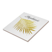 Palm Tree Gold Foil Blätter Name Einzigartige Glit Fliese (Seite)