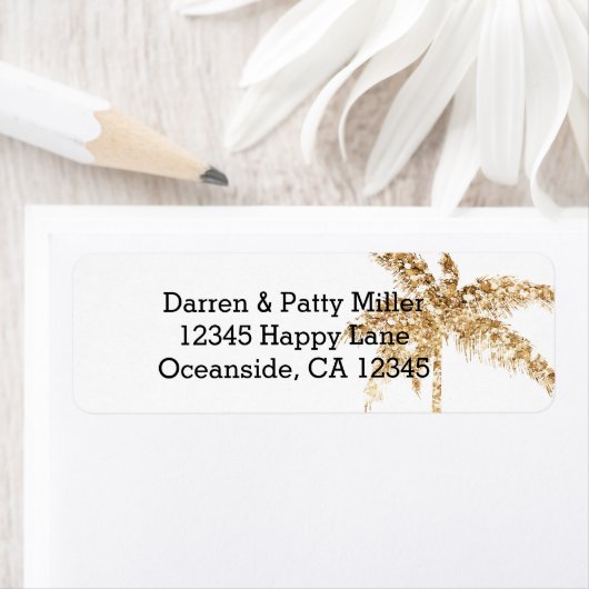 Palm Tree Gold Glitzer (Insitu)