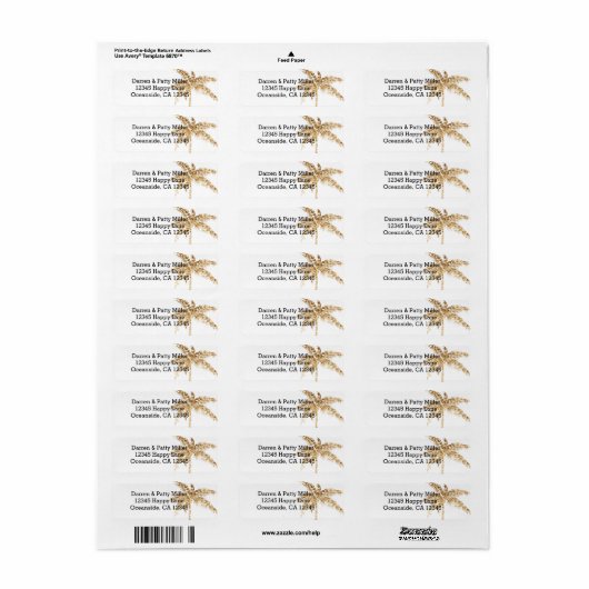 Palm Tree Gold Glitzer (Vorne)