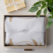 Palm Tree Gold Glitzer mit benutzerdefiniertem Tex Seidenpapier (Geschenk)
