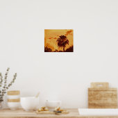 Palm Tree Golden Hour Poster (Küche)