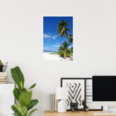 Palm tree, Grand Cayman, Canvas Print Poster (Heimbüro)