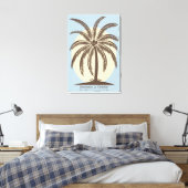 Palm Tree Guest Book Leinwand - 250 Plätze (Insitu (Schlafzimmer))