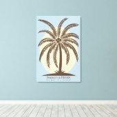 Palm Tree Guest Book Leinwand - 250 Plätze (Insitu (Holzboden))