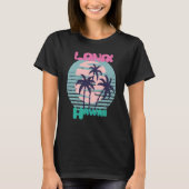Palm tree Hawaii Lanai Vacation Beach Ocean T-Shirt (Vorderseite)