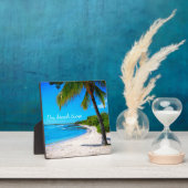 Palm Tree Hawaii Sandy Beach Foto "On Beach Time" Fotoplatte (InSitu)