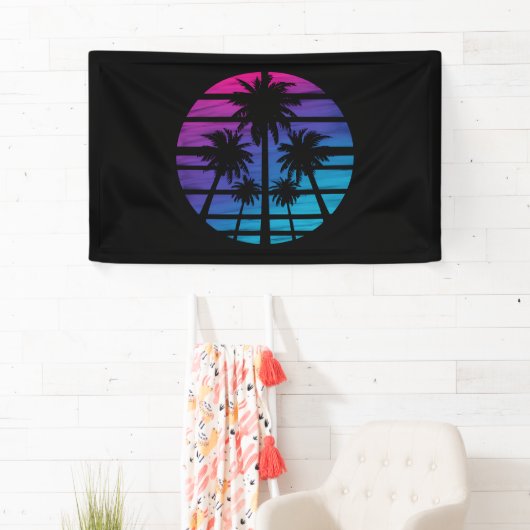 Palm Tree Hawaiian Beach Sommerurlaub Banner (Insitu)