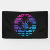 Palm Tree Hawaiian Beach Sommerurlaub Banner (Horizontal)