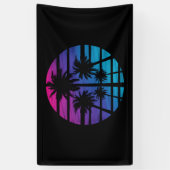 Palm Tree Hawaiian Beach Sommerurlaub Banner (Vertikal)