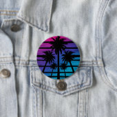 Palm Tree Hawaiian Beach Sommerurlaub Button (Beispiel)