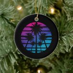 Palm Tree Hawaiian Beach Sommerurlaub Keramik Ornament<br><div class="desc">Palm Tree Hawaiian Beach Sommerurlaub</div>