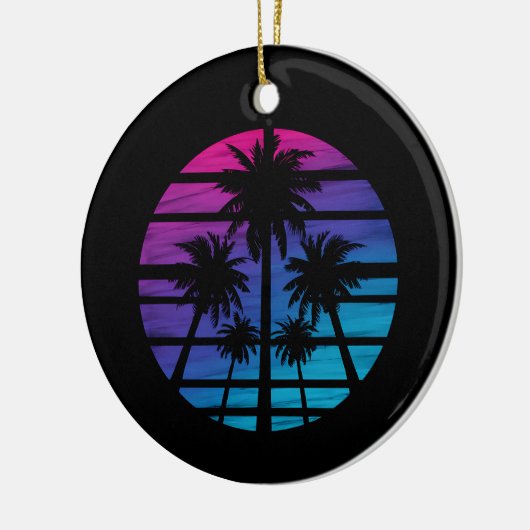 Palm Tree Hawaiian Beach Sommerurlaub Keramik Ornament (Links)
