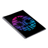 Palm Tree Hawaiian Beach Sommerurlaub Notizblock (Rechte Seite)