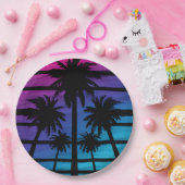 Palm Tree Hawaiian Beach Sommerurlaub Pappteller (Party)