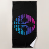 Palm Tree Hawaiian Beach Sommerurlaub Strandtuch (Vorderseite)