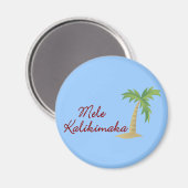 Palm Tree hawaiianische Weihnachten 2 Magnet (Vorderseite/Rückseite)