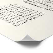 Palm Tree Hochzeit in Urlaubsort 15 Sitzkarten Poster (Ecke)