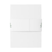 Palm Tree Hochzeit in Urlaubsort Einladungsbanderole (Rückseitenbeispiel)