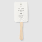 Palm Tree Hochzeitsprogramm für Tropical Island Fächer (Vorderseite)