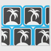 Palm Tree Icon Geschenkpapier (Flach)