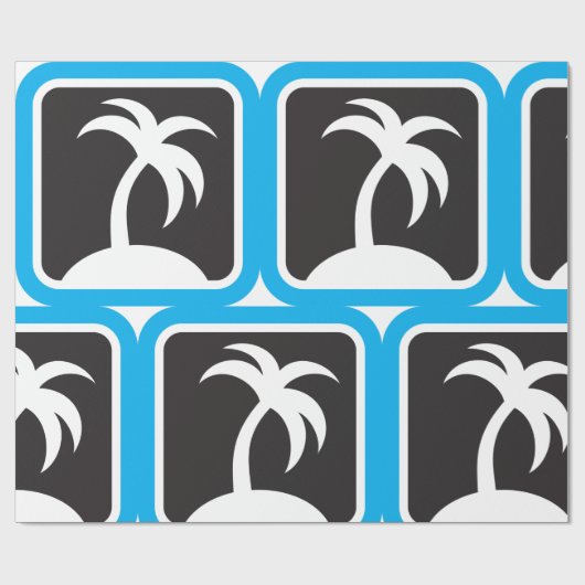 Palm Tree Icon Geschenkpapier (Flach)