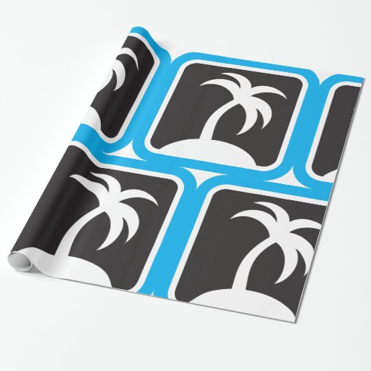 Palm Tree Icon Geschenkpapier (Ungerollt)