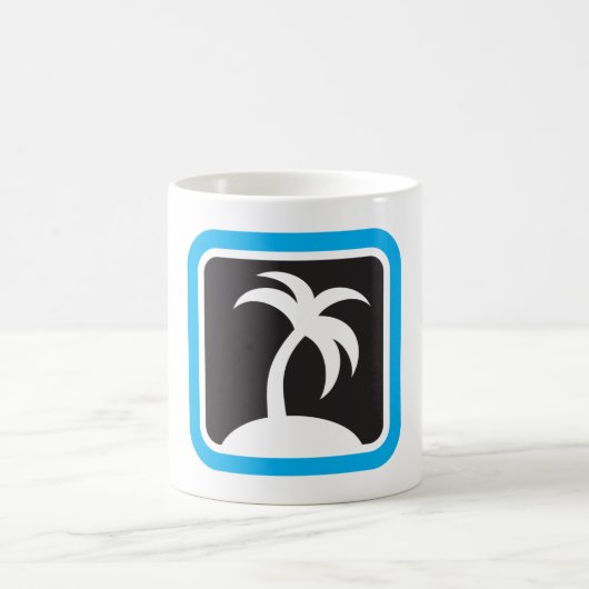 Palm Tree Icon Kaffeetasse (Mittel)