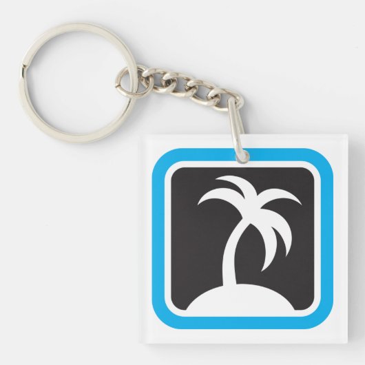 Palm Tree Icon Schlüsselanhänger (Vorderseite)