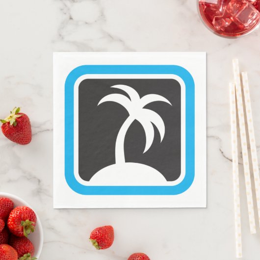 Palm Tree Icon Serviette (Beispiel)