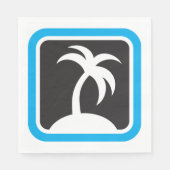 Palm Tree Icon Serviette (Vorderseite)