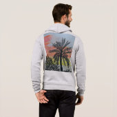 Palm Tree 🌴 In Sunrise 🌅 Hoodie (Schwarz voll)