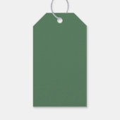 Palm Tree Island Zielort Grüne Hochzeit Geschenkanhänger (Rückseite)