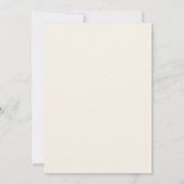 Palm Tree Ivory Minimalistischer Junggeselinnen-Ab Einladung (Rückseite)