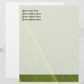 Palm Tree Leaf Letterhead Design Briefbogen (Vorne/Hinten)