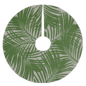 Palm Tree Leaf Muster Tropical Beach Polyester Weihnachtsbaumdecke (Vorderseite)