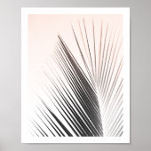 Palm Tree Leaf Poster | Rosa 8x10 (Vorne)