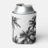 Palm Tree Leaf Schwarz-weiß Dosenkühler (Kanne Vorderseite)
