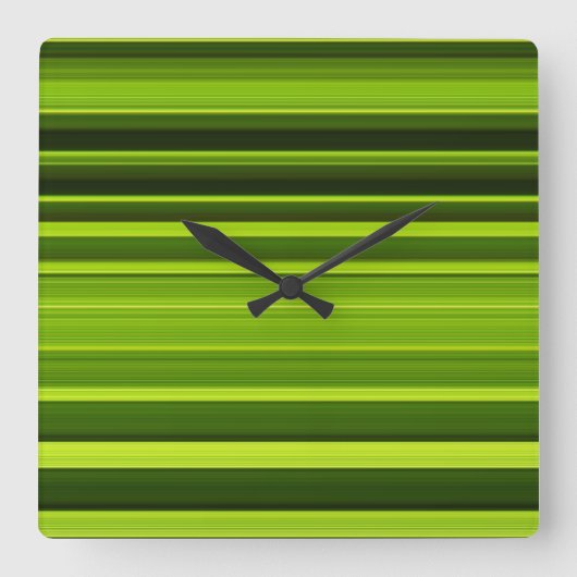 Palm Tree Leaf Textur Quadratische Wanduhr (Vorderseite)