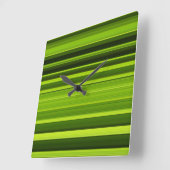 Palm Tree Leaf Textur Quadratische Wanduhr (Winkel)