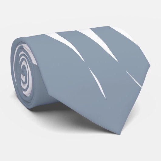 Palm Tree Leaf Tropical Dusty Blau Abstrakt Krawatte (Gerollt)