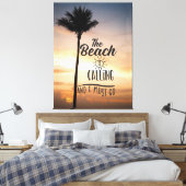 Palm Tree Leinwanddruck (Insitu (Schlafzimmer))